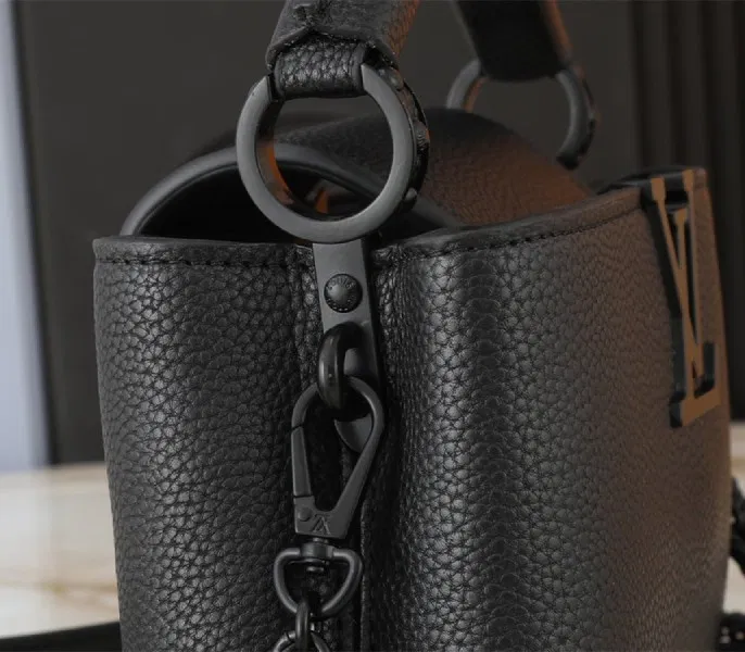 Louis Vuitton Capucines East-West Mini Handbag In All Black — image 9
