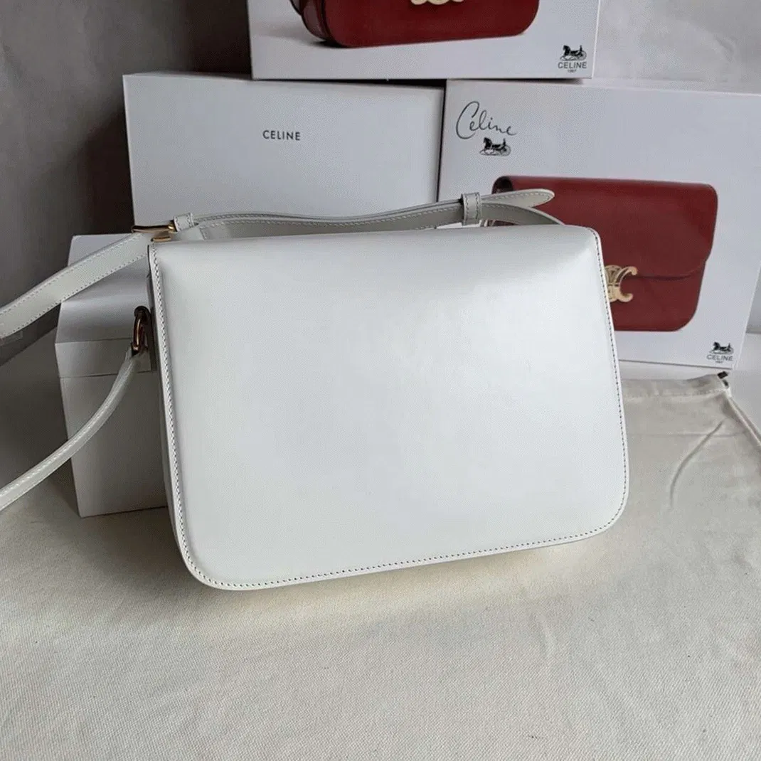 Top Quality Celine Triomphe Large Bag In White — image 7
