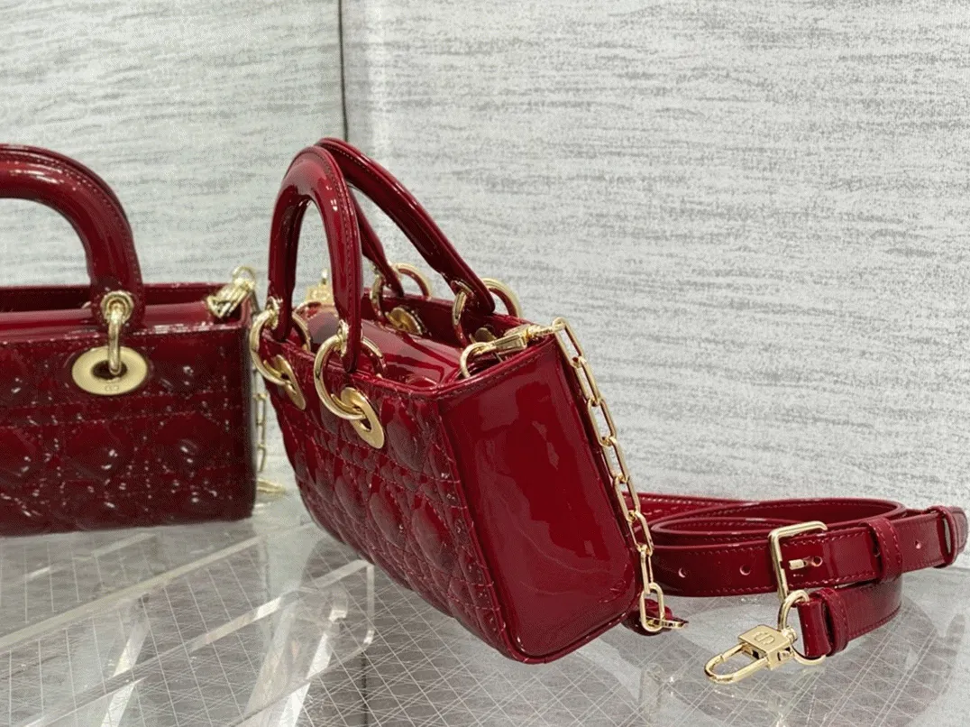 Dior Lady D-Joy Small Bag Imitation in Red — image 7