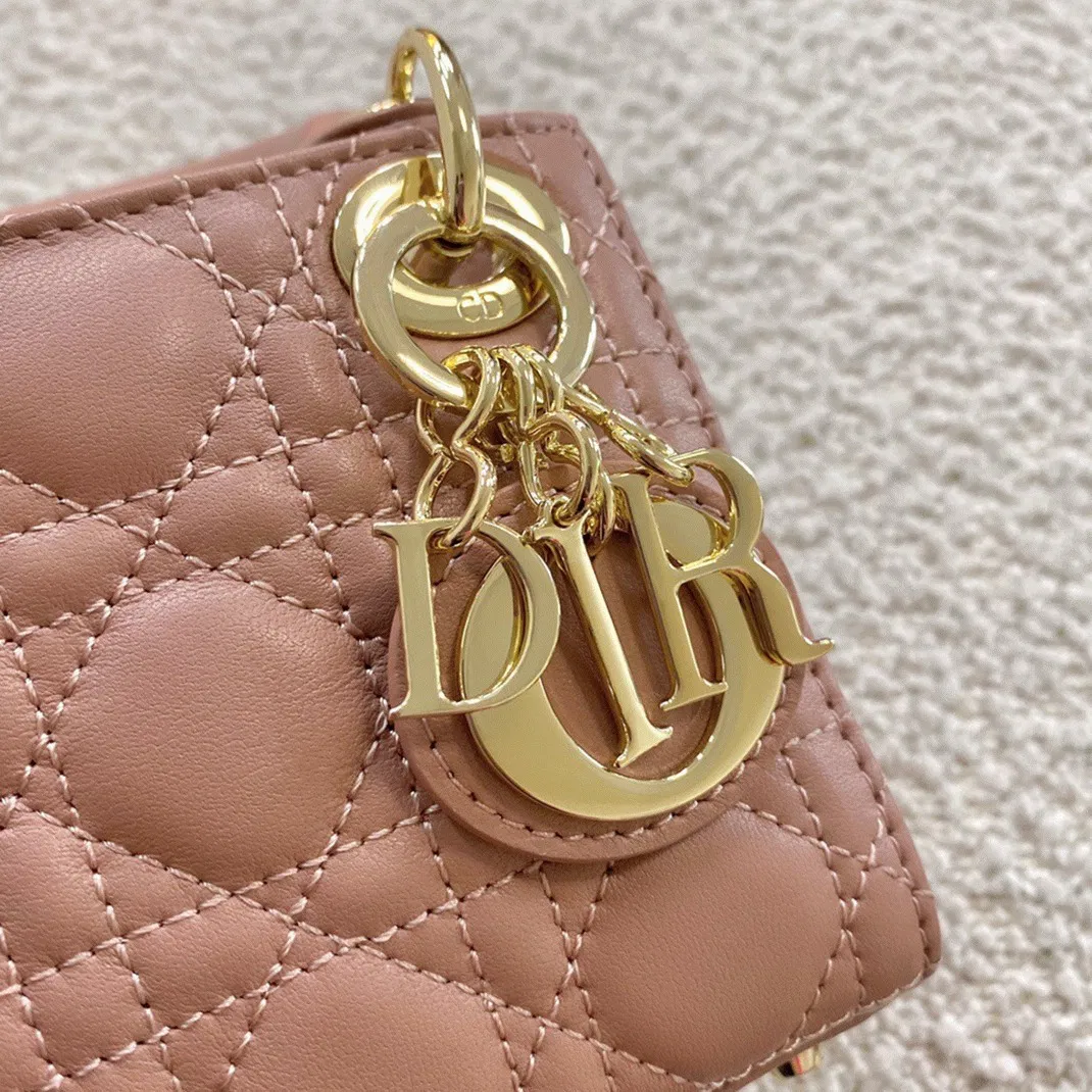 Dior Lady Dior Micro Bag in Poudre Cannage Lambskin — image 2