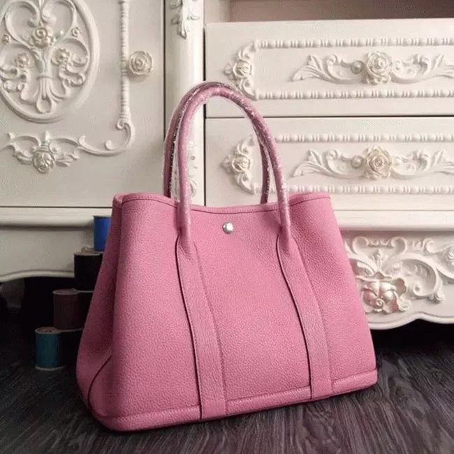 Pink Hermes Garden Party 30cm Chic Tote — image 6