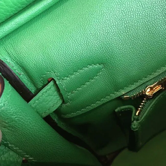 Premium Bamboo Hermes Birkin 25cm Knockoff Handbag — image 5