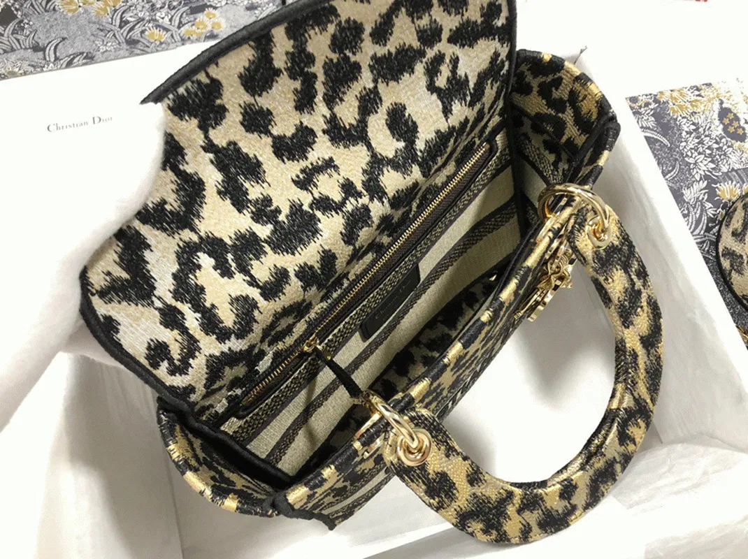 Dior Lady D-Lite Medium Bag in Beige Multicolor Mizza Embroidery — image 9