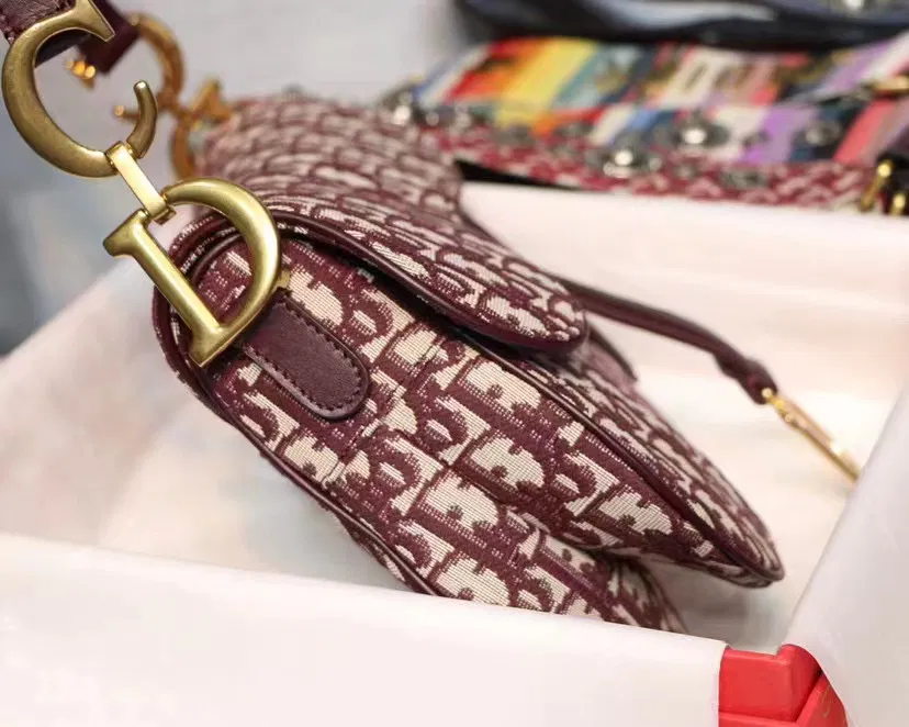 Dior saddle bag in red — image 4