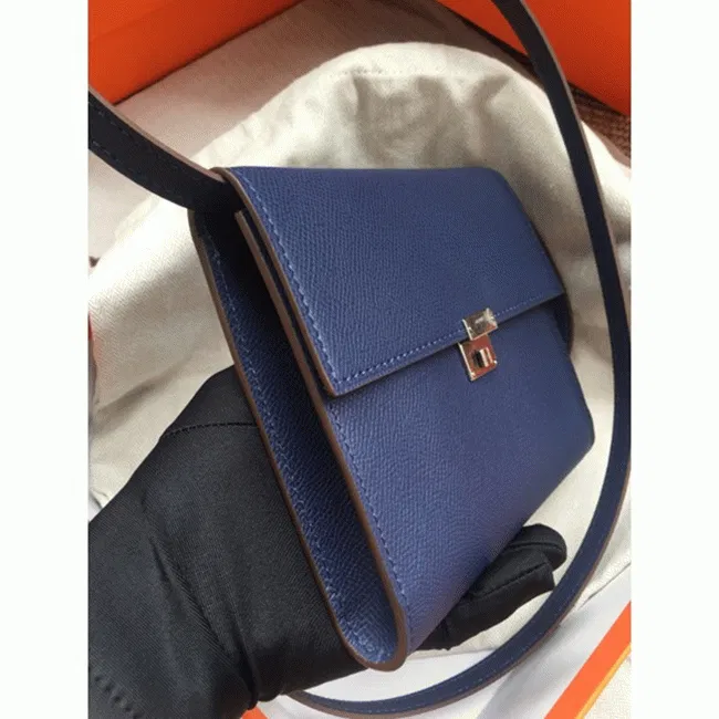 Sapphire Hermes Clic wallet with strap — image 4