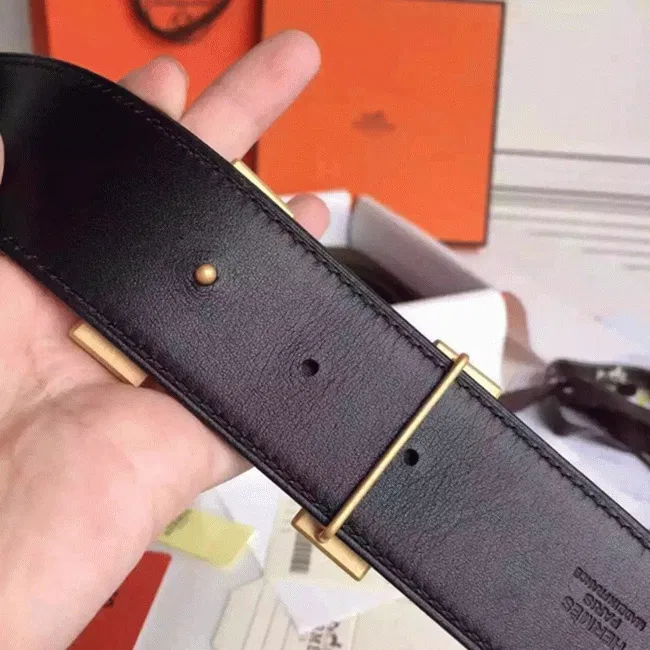 Brown luxury Hermes belt buckle — image 3