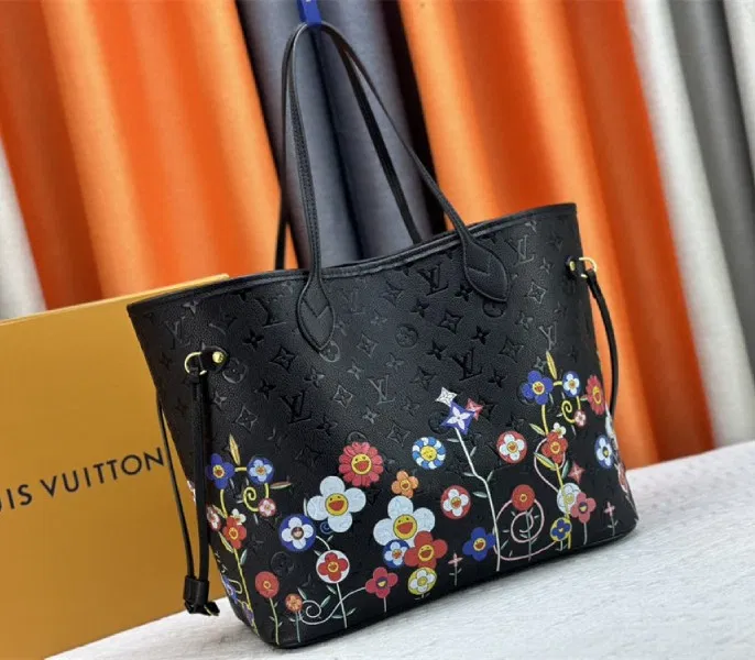 Louis Vuitton X TM Monogram Empreinte Neverfull MM In Black With Style 2 — image 3