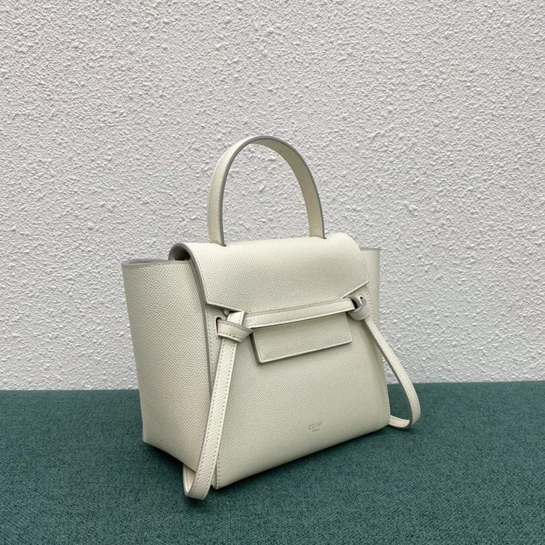 Celine Belt Nano Bag Knockoff in White — image 4