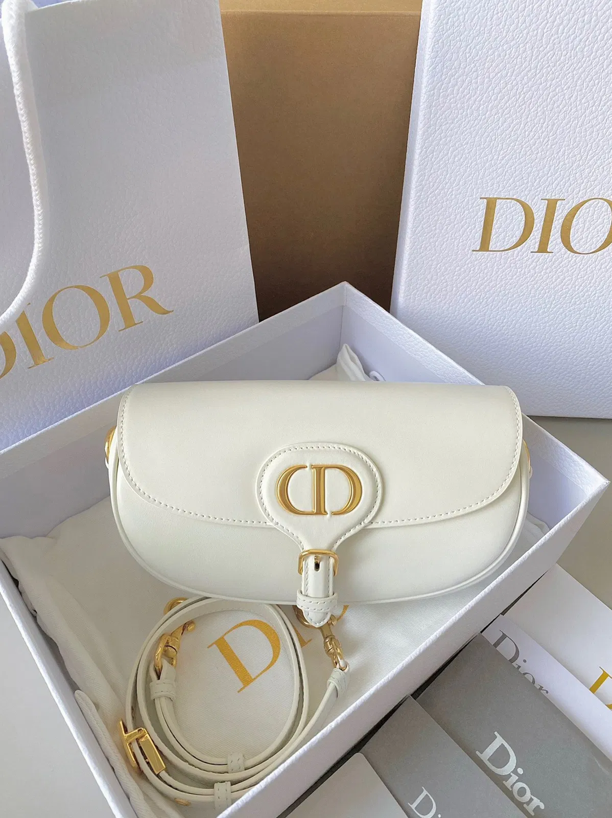 Dior Bobby East-West Bag in White — image 7