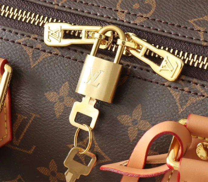 Louis Vuitton Monogram Canvas Soft Speedy 30 Crafty Handbag In Red — image 6