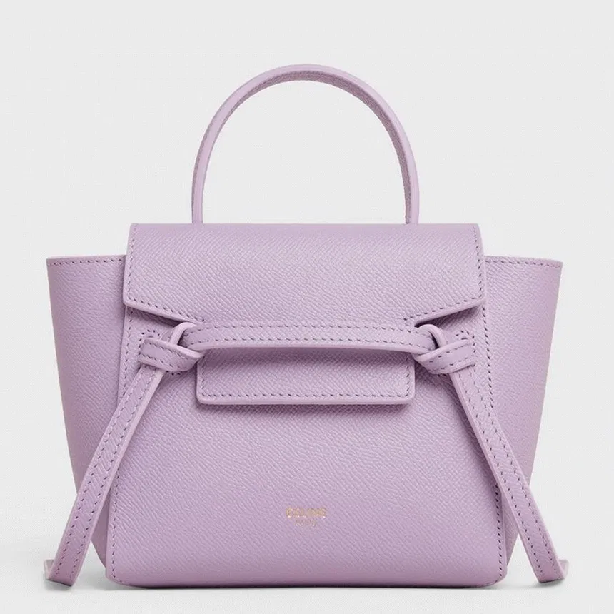 Celine Belt Nano Bag in Lilas