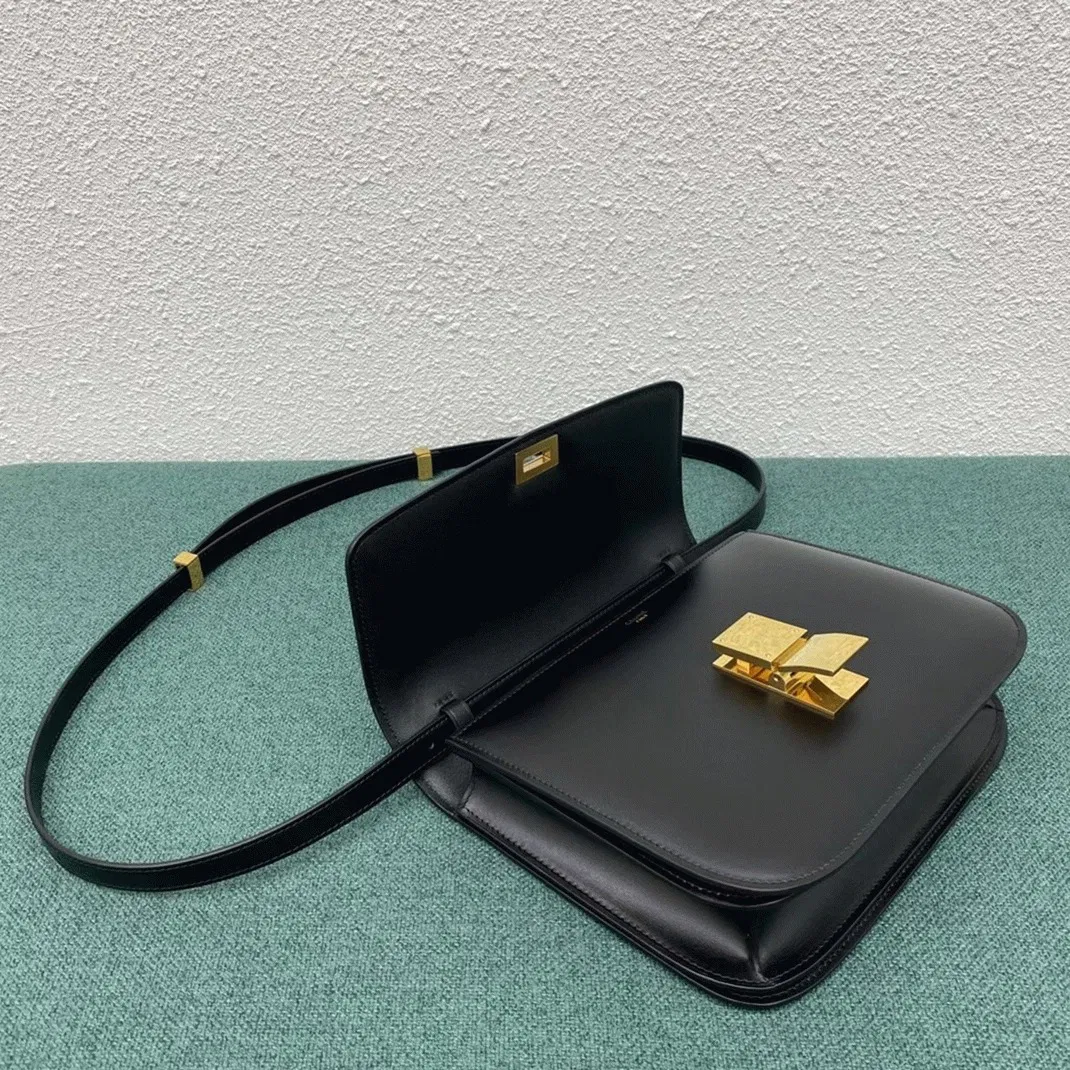Top Quality Imitation Celine Classic Box Medium Bag In Black — image 10
