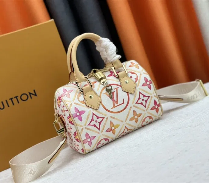 Louis Vuitton LV By The Pool Monogram Tiles Canvas Speedy Bandouliere 20 Bag In Coral — image 2