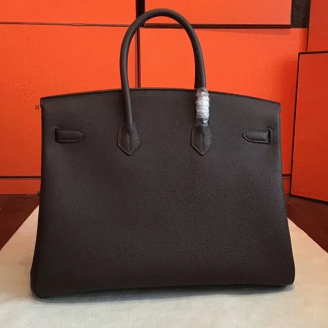 Top Quality Cafe Hermes Birkin 35cm High-End Copy — image 5