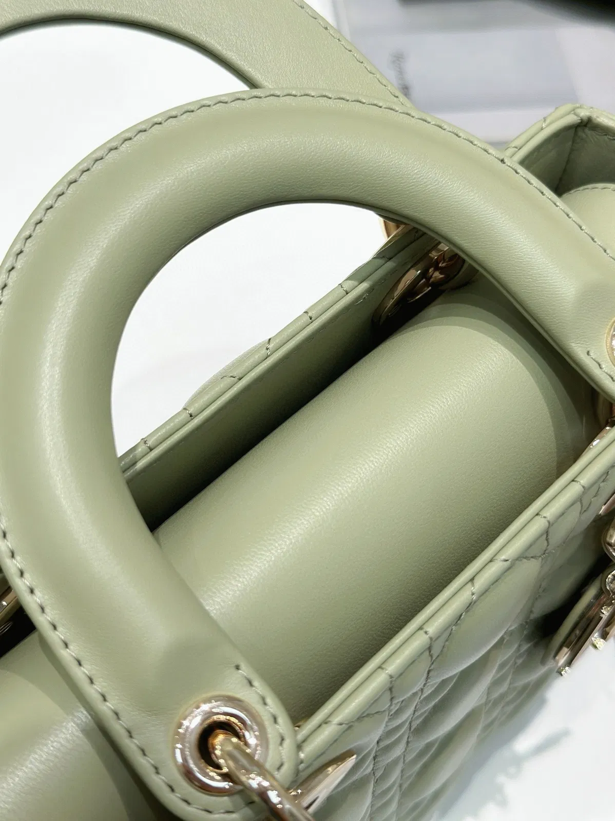 Dior Small Lady Dior My ABCDior Bag Knockoff in Ethereal Green — image 8