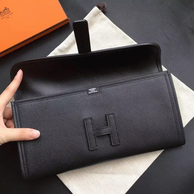 Black Hermes Jige Elan 29 Classic Everyday Clutch — image 6