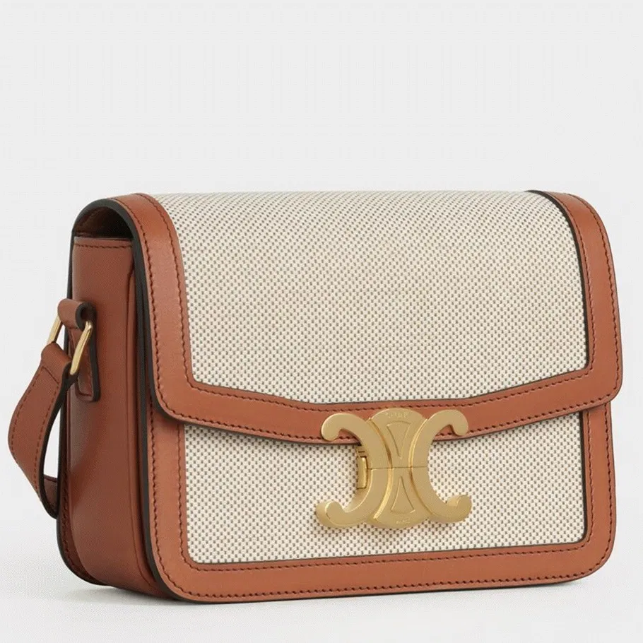 Top Quality Celine Triomphe Teen Bag In Textile