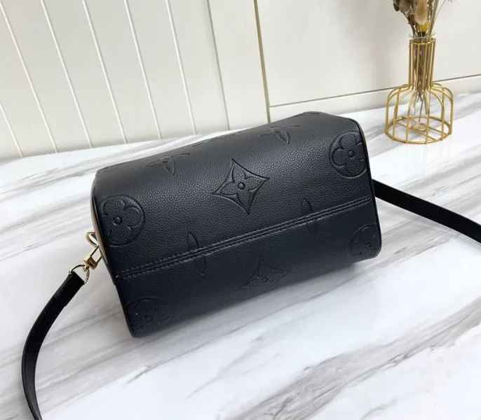 Louis Vuitton Monogram Empreinte Wild At Heart Speedy 25 Bandouliere Handbag In Black — image 4