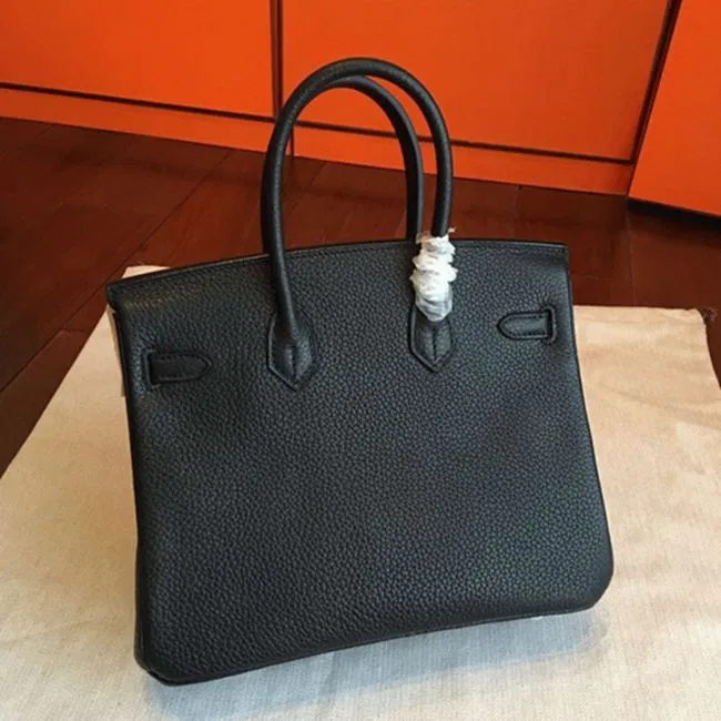 AAAAA Class Black Hermes Birkin 25cm Copy Bag — image 3