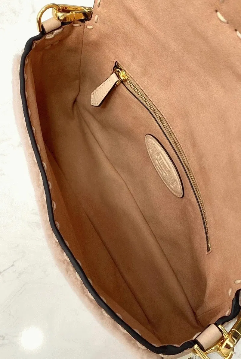 Top Quality Fendi Medium Baguette Bag In Beige — image 7