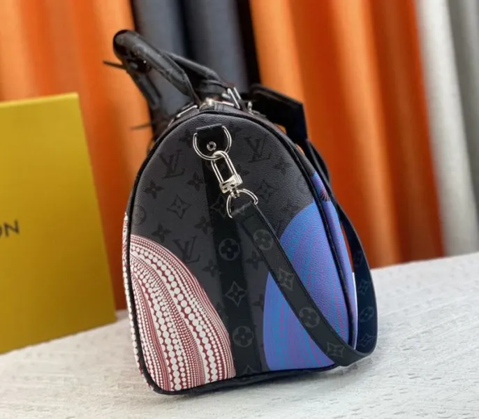 Louis Vuitton X YK Monogram Eclipse Reverse Keepall 45 Luggage In Pumpkin — image 4