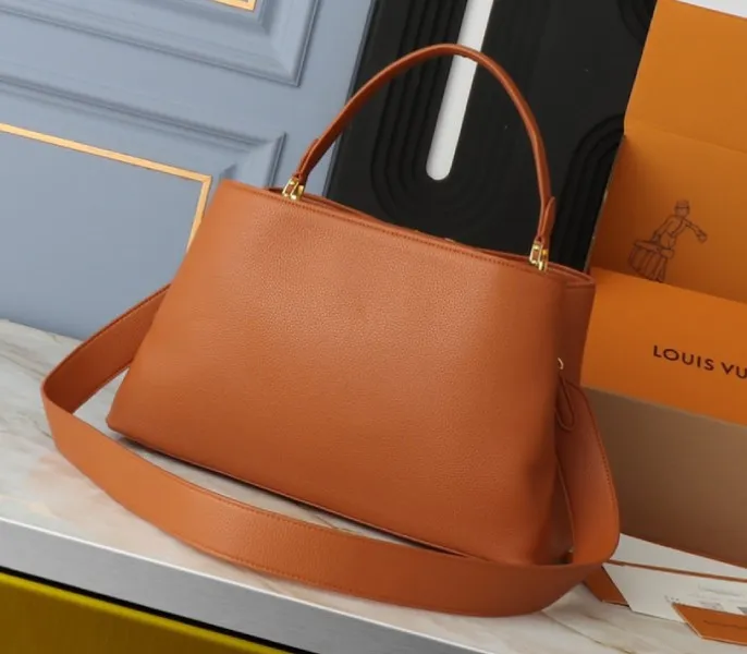 Louis Vuitton Capucines GM Souple Handbag In Cognac Brown — image 2