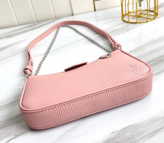 Louis Vuitton Epi Leather Easy Pouch On Strap In Rose Ballerine Pink — image 5