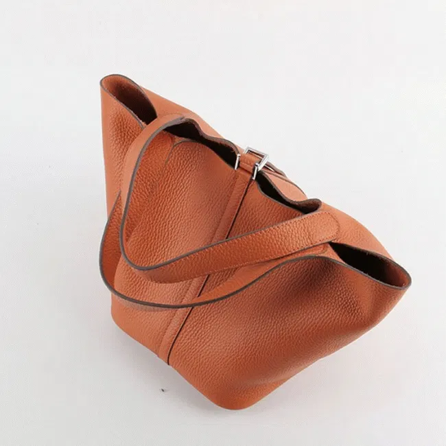Orange knockoff Hermes Picotin Lock handbag — image 8