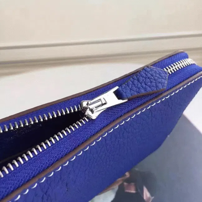 Blue Electric Top Hermes Wallet Azap Zipped — image 3