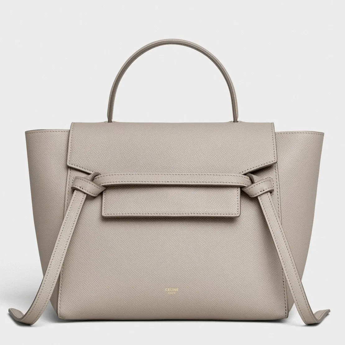 Celine Micro Belt Bag in Light Taupe