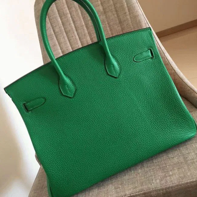 Bamboo Tone Knockoff Hermes Birkin 30cm Purse — image 5