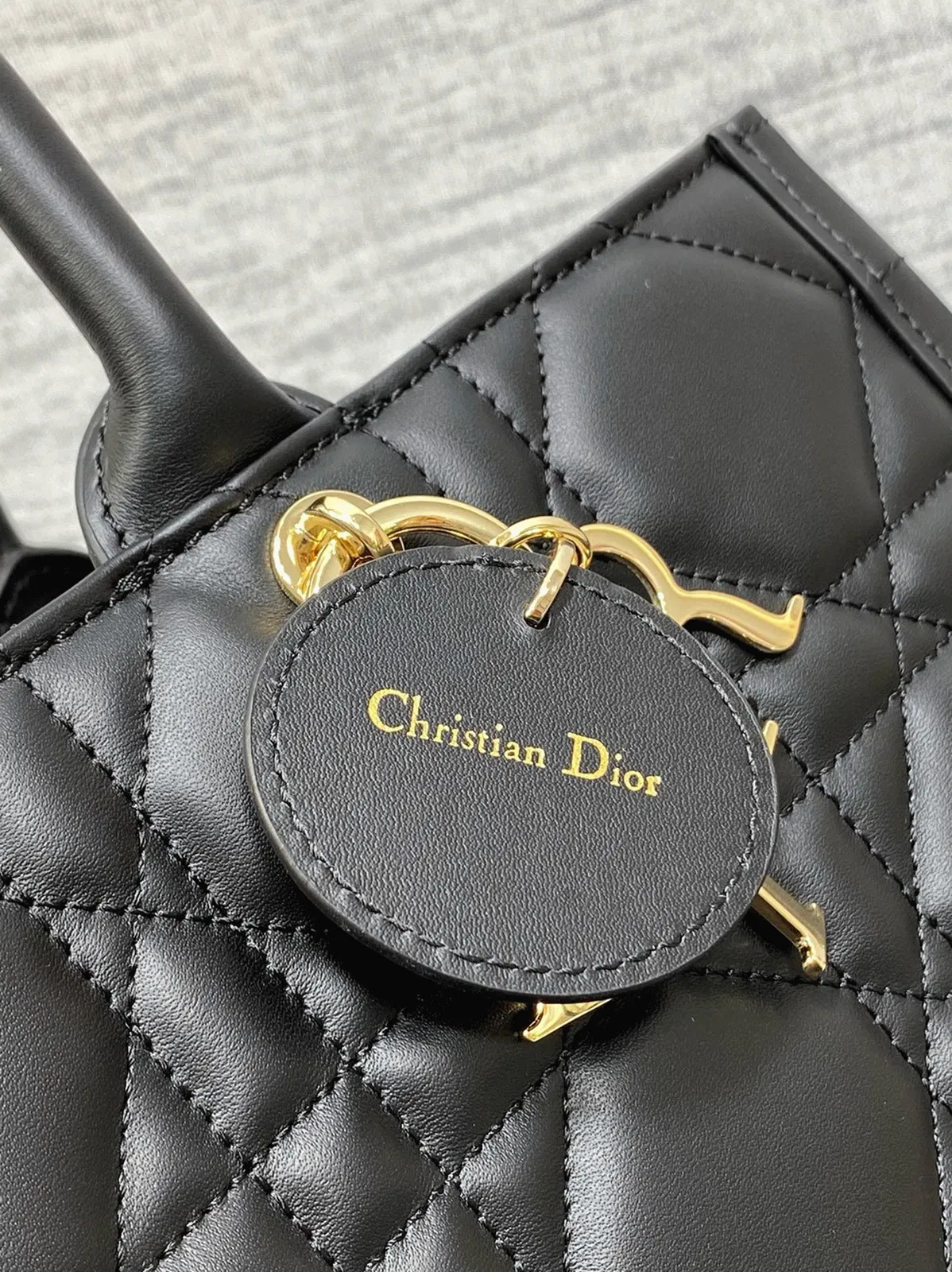 Dior Medium Book Tote Bag with Strap in Black — image 2