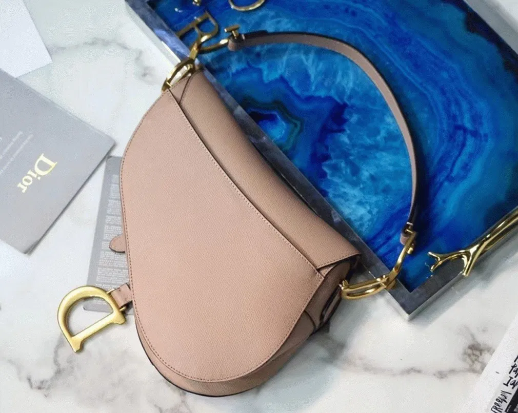 Dior Saddle Bag in Blush Grained Calfskin — image 10