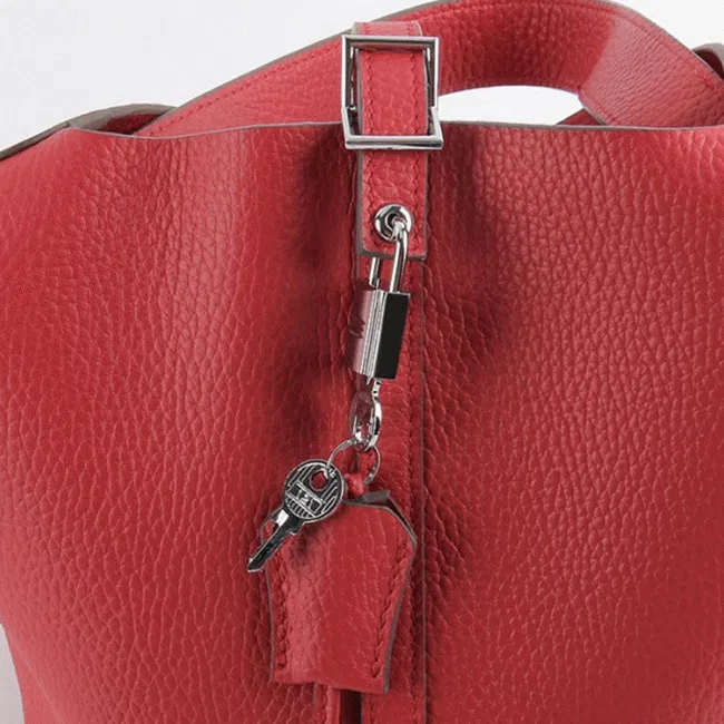 Red Hermes Picotin Lock handbag — image 6