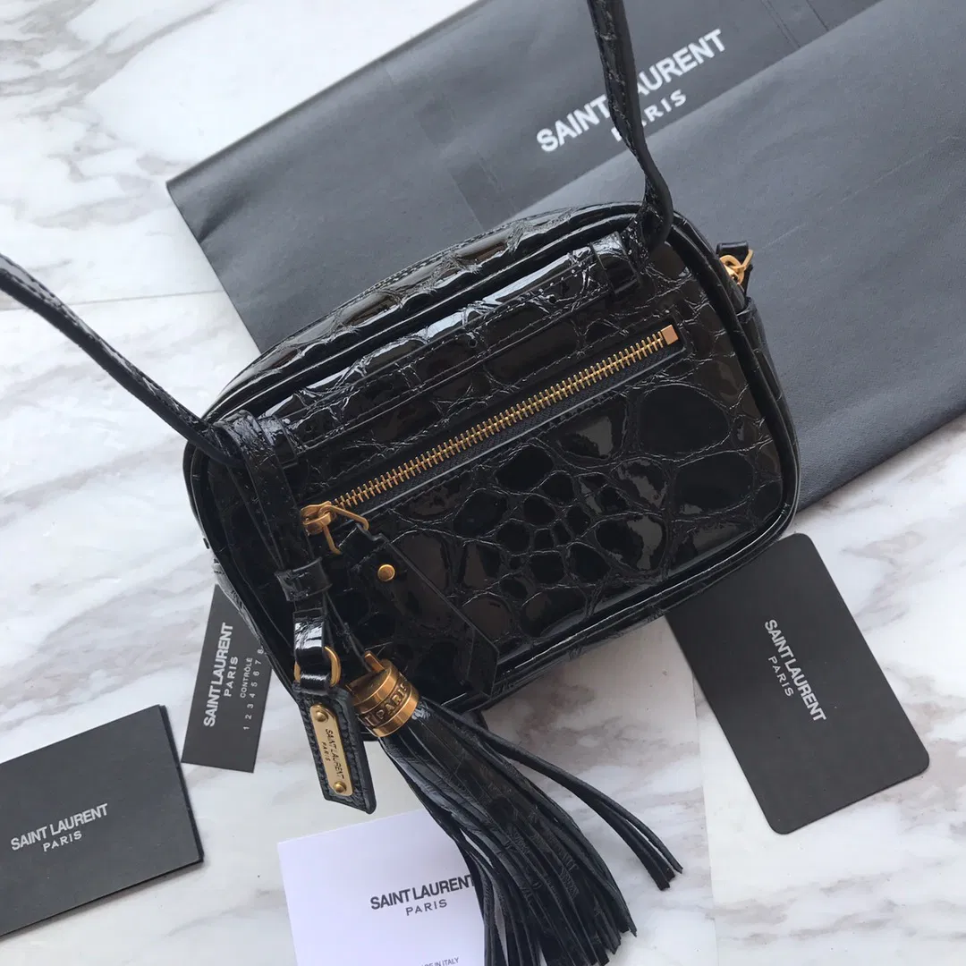 MONOGRAM CHAIN WALLET IN CROCODILE EMBOSSED SHINY LEATHER — image 5