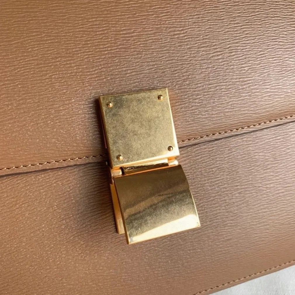 Top Quality Celine Classic Box Medium Bag In Camel — image 10