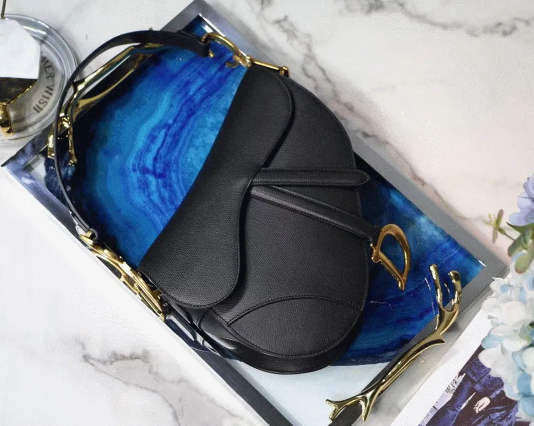 Dior Saddle Bag in Black Grained Calfskin — image 10