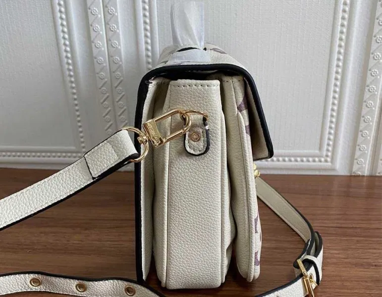 Louis Vuitton Bicolor Monogram Empreinte Metis Bag In Cream And Bois De Rose Pink — image 5