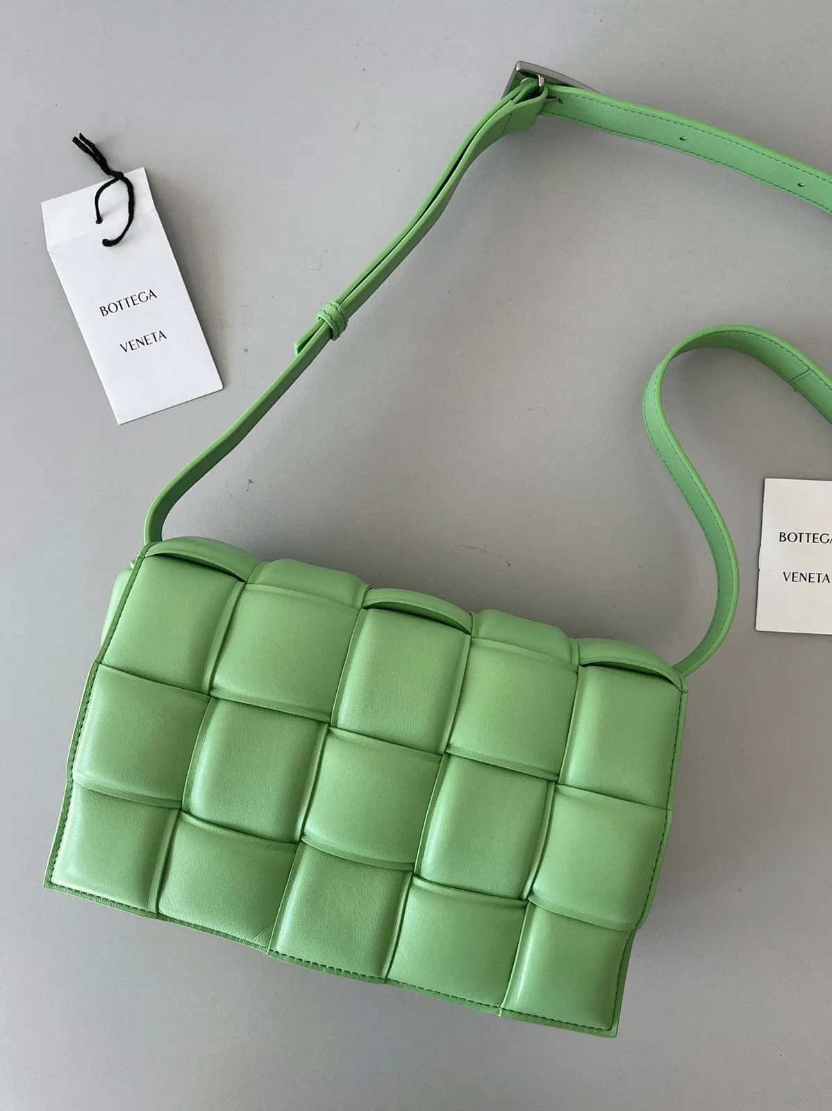 Top Quality Bottega Veneta Padded Cassette Bag In Acid Green — image 7