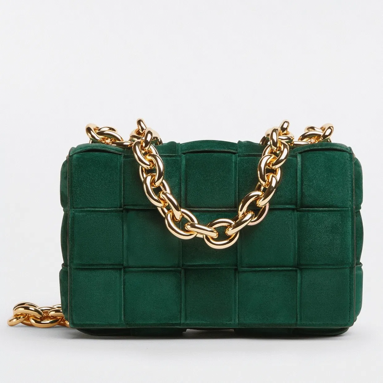 Top Quality Bottega Veneta Chain Cassette Bag In Green