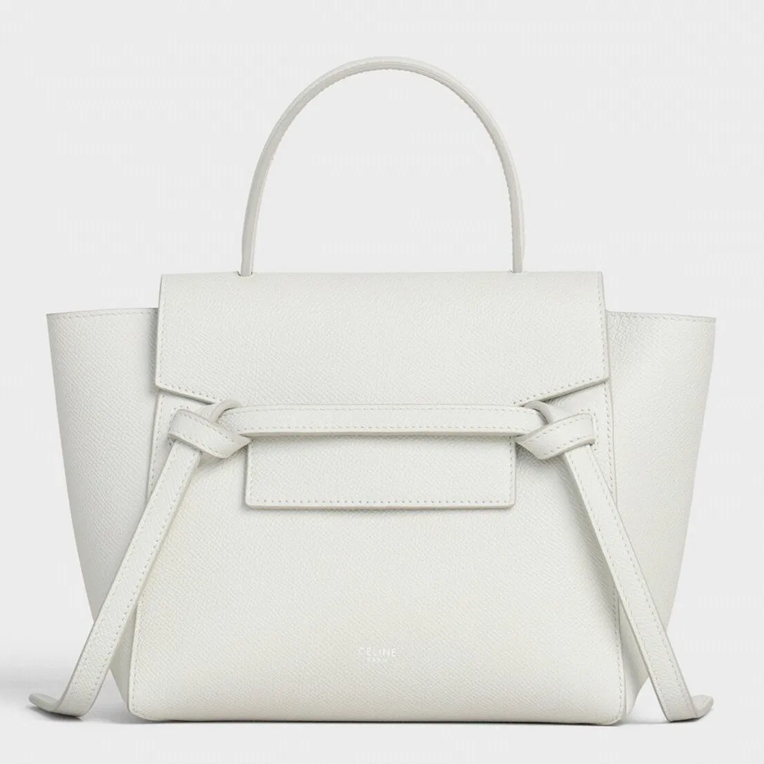 Celine Micro Belt Bag in White