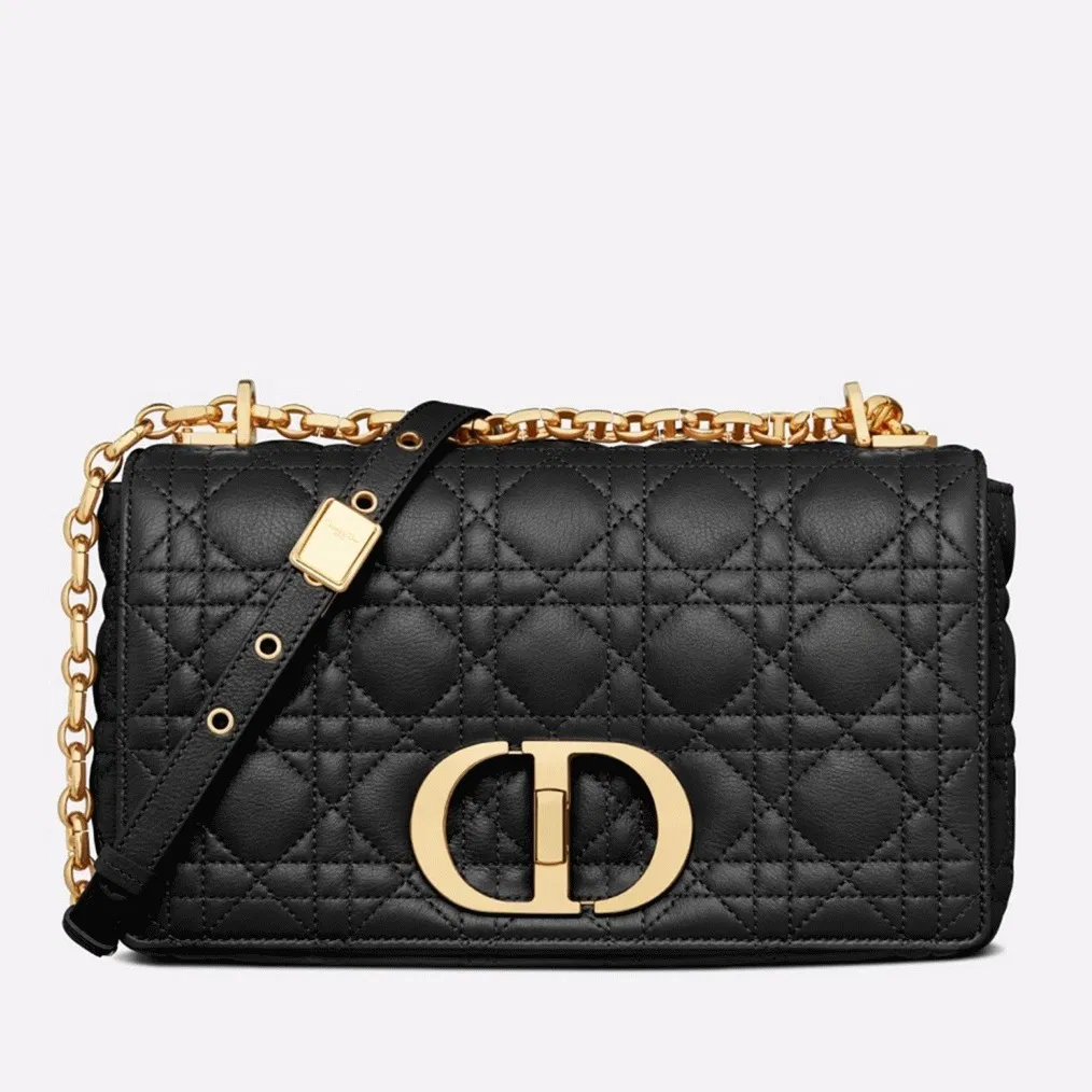 Dior Caro Medium Bag in Black