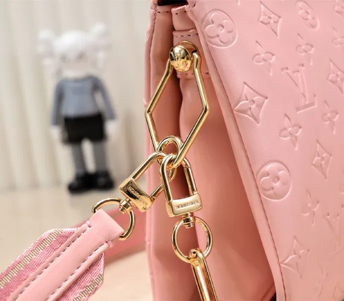 Louis Vuitton Coussin PM Bag In Light Pink With Jacquard Strap — image 7