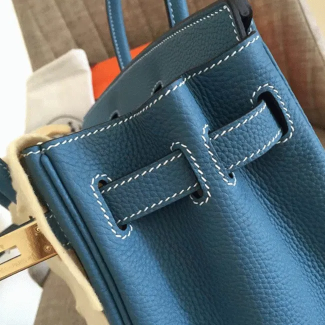 Blue Jean Luxury Hermes Birkin 35cm Tote — image 3