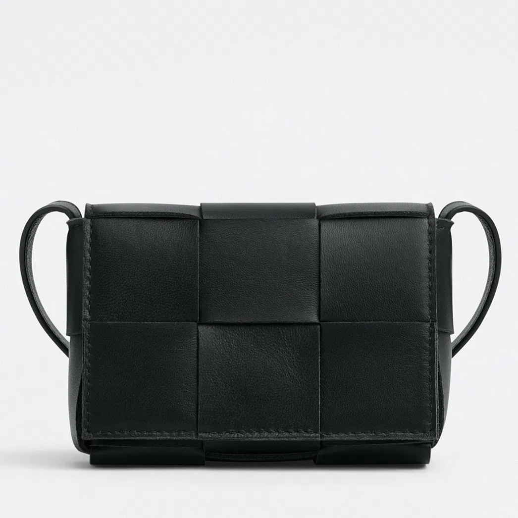 Top Quality Bottega Veneta Candy Cassette Bag In Black