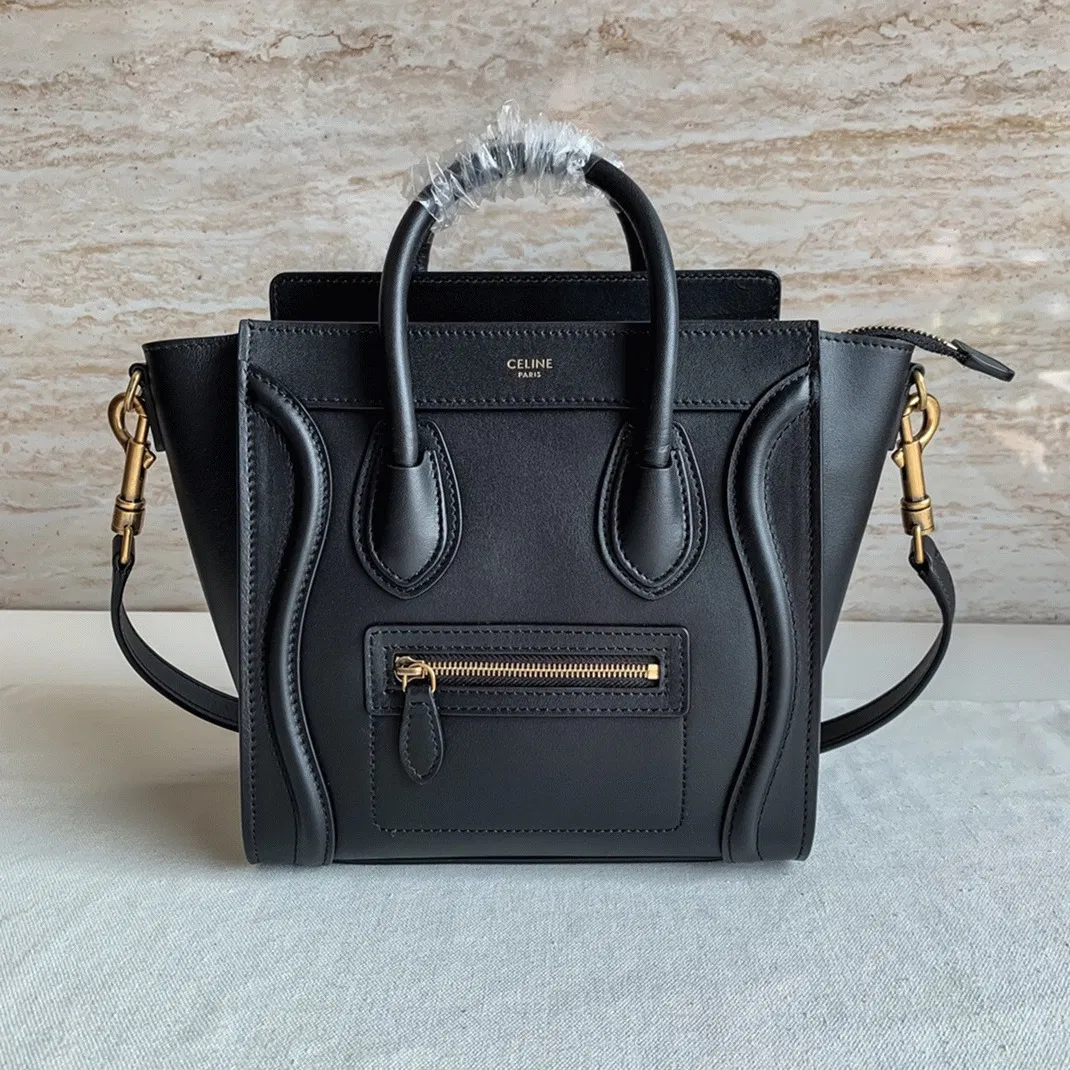 Celine Nano Luggage Tote Bag in Black — image 10