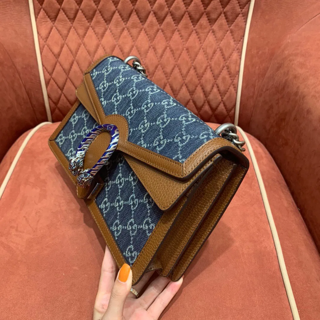 Gucc1 denim shoulder bag — image 4