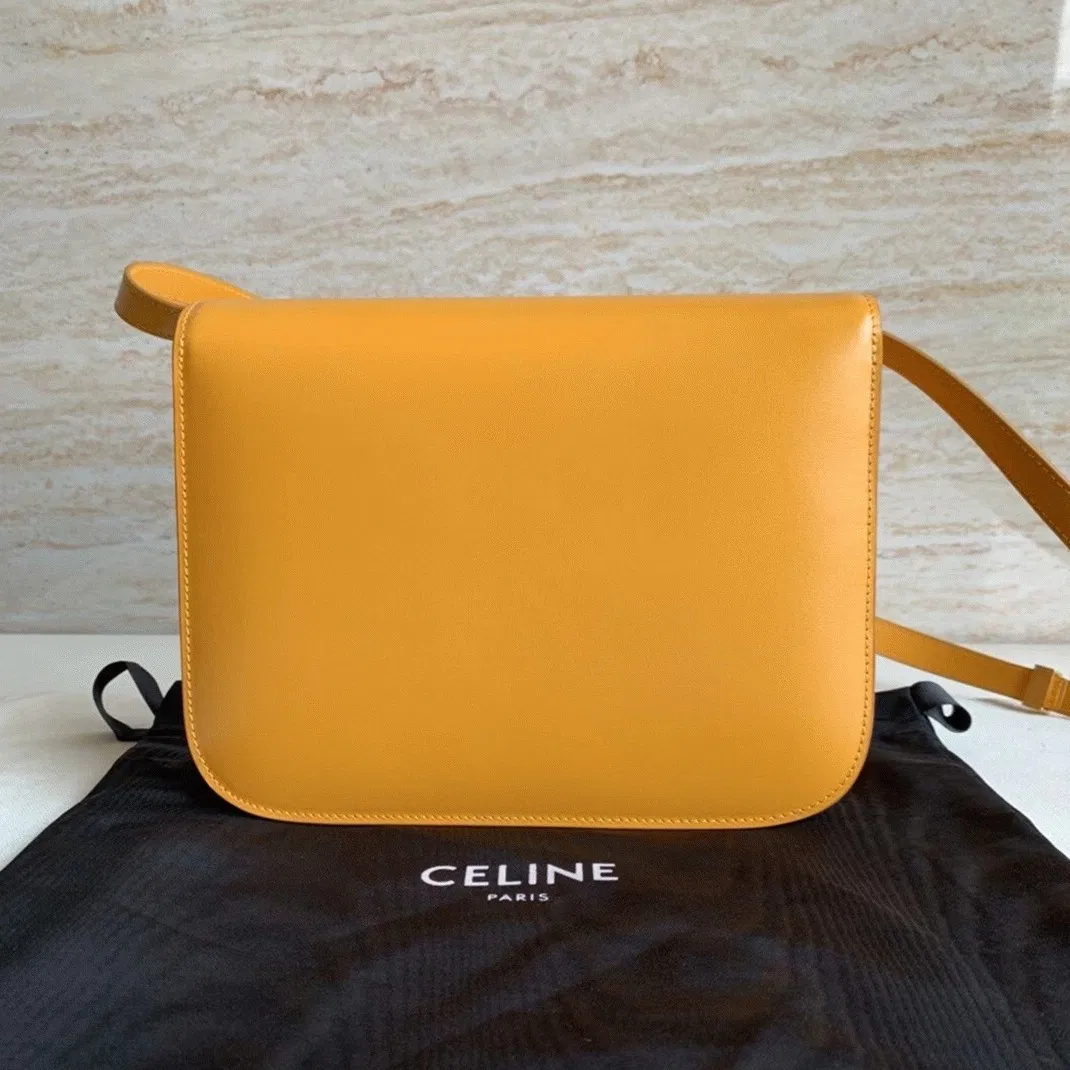 Top Quality Knockoff Celine Classic Box Medium Bag In Yellow — image 2