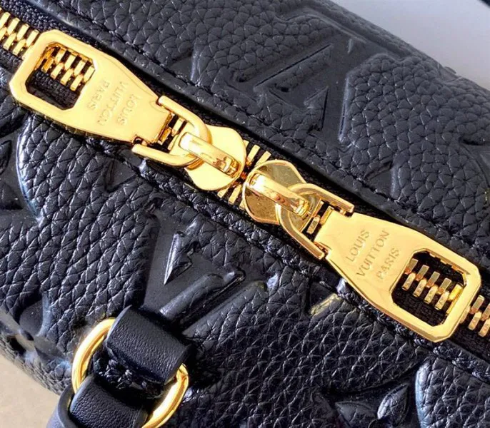 Louis Vuitton Monogram Empreinte Petite Malle Souple Handbag In Black — image 6