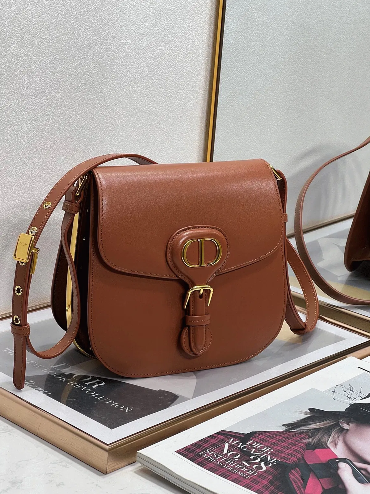 Dior Bobby Frame Bag Knockoff in Brown — image 7